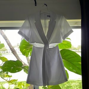 Zara White cutout dress (large)